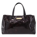 LOUIS VUITTON Monogram Vernis Wilshire PM Bag Rouge Favist M91644 LV Auth ka5672-13