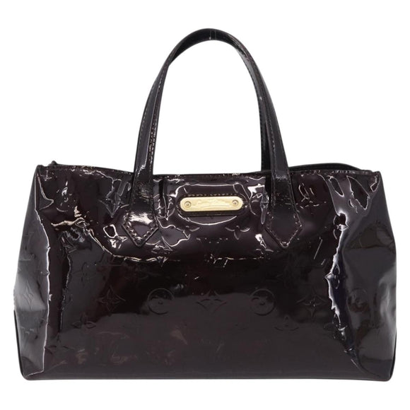 LOUIS VUITTON Monogram Vernis Wilshire PM Bag Rouge Favist M91644 LV Auth ka5672