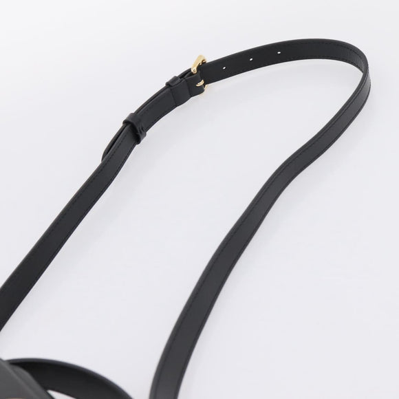 LOUIS VUITTON S Lock Bag Hand Bag Leather Black M82214 LV Auth ka5674SAM
