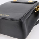 LOUIS VUITTON S Lock Bag Hand Bag Leather Black M82214 LV Auth ka5674SAM-14