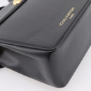 LOUIS VUITTON S Lock Bag Hand Bag Leather Black M82214 LV Auth ka5674SAM-15