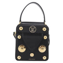 LOUIS VUITTON S Lock Bag Hand Bag Leather Black M82214 LV Auth ka5674SAM-2