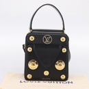 LOUIS VUITTON S Lock Bag Hand Bag Leather Black M82214 LV Auth ka5674SAM-24