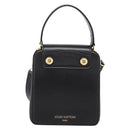 LOUIS VUITTON S Lock Bag Hand Bag Leather Black M82214 LV Auth ka5674SAM-3