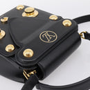 LOUIS VUITTON S Lock Bag Hand Bag Leather Black M82214 LV Auth ka5674SAM-6