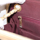 CHANEL V Stitch Chain Shoulder Bag Lamb Skin Beige Gold CC Auth ka5675V-23