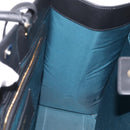 BVLGARI Tote Bag Leather 2way Black Gold Auth ka5676V-19