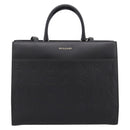 BVLGARI Tote Bag Leather 2way Black Gold Auth ka5676V-13