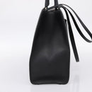 BVLGARI Tote Bag Leather 2way Black Gold Auth ka5676V-3