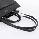 BVLGARI Tote Bag Leather 2way Black Gold Auth ka5676V-9