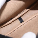 Christian Dior Trotter Canvas Accessory Pouch PVC Black Gold Auth ka5677A-15