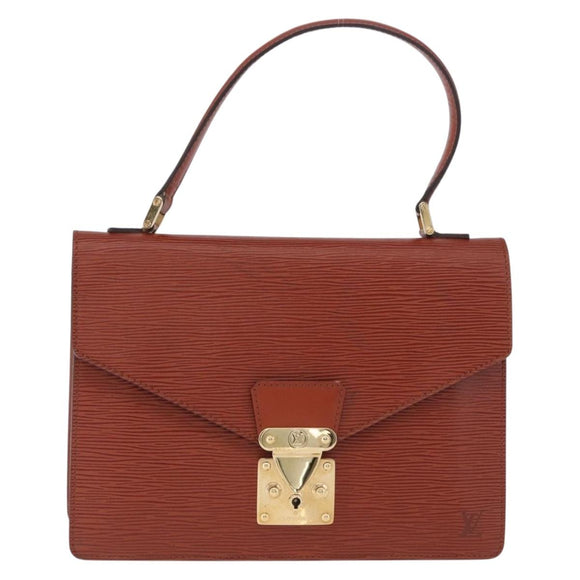LOUIS VUITTON Epi Concorde Hand Bag Brown M52133 LV Auth ka5678