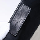 BALENCIAGA Navy Cabas XS Bag Canvas Leather White Navy Silver 390346 Auth ka5679-18
