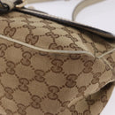 GUCCI GG Canvas Shoulder Bag Beige Gold 308452 Auth ka5680-11