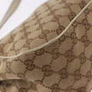 GUCCI GG Canvas Shoulder Bag Beige Gold 308452 Auth ka5680-12