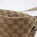 GUCCI GG Canvas Shoulder Bag Beige Gold 308452 Auth ka5680-13