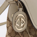 GUCCI GG Canvas Shoulder Bag Beige Gold 308452 Auth ka5680-15