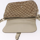 GUCCI GG Canvas Shoulder Bag Beige Gold 308452 Auth ka5680-16