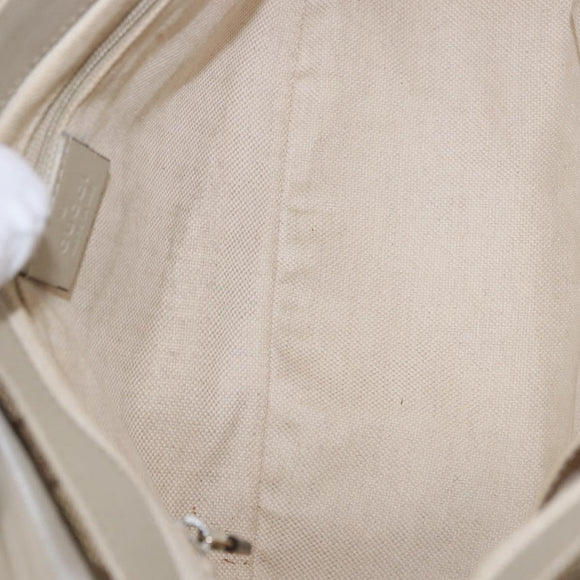 GUCCI GG Canvas Shoulder Bag Beige Gold 308452 Auth ka5680