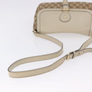 GUCCI GG Canvas Shoulder Bag Beige Gold 308452 Auth ka5680-7