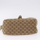 GUCCI GG Canvas Shoulder Bag Beige Gold 308452 Auth ka5680-9