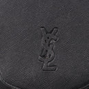 SAINT LAURENT Shoulder Bag Leather Black Gold Auth ka5683-17