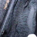 SAINT LAURENT Shoulder Bag Leather Black Gold Auth ka5683-12