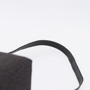SAINT LAURENT Vanity Hand Bag Canvas 2way Black Gold Auth ka5684-10