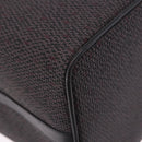 SAINT LAURENT Vanity Hand Bag Canvas 2way Black Gold Auth ka5684-14
