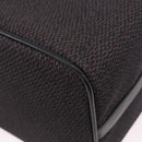 SAINT LAURENT Vanity Hand Bag Canvas 2way Black Gold Auth ka5684-15