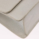 LOEWE Barcelona Hand Bag Leather 2way Silver Auth ka5685V-9
