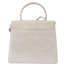 LOEWE Barcelona Hand Bag Leather 2way Silver Auth ka5685V-2