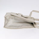 LOEWE Barcelona Hand Bag Leather 2way Silver Auth ka5685V-3