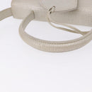 LOEWE Barcelona Hand Bag Leather 2way Silver Auth ka5685V-7