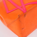 LOUIS VUITTON Monogram Vernis Fluo Reade PM Hand Bag Orange M91905 Auth ka5686-16