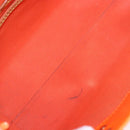 LOUIS VUITTON Monogram Vernis Fluo Reade PM Hand Bag Orange M91905 Auth ka5686-11