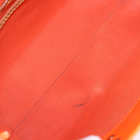 LOUIS VUITTON Monogram Vernis Fluo Reade PM Hand Bag Orange M91905 Auth ka5686