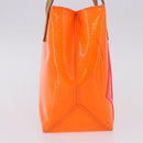 LOUIS VUITTON Monogram Vernis Fluo Reade PM Hand Bag Orange M91905 Auth ka5686-4