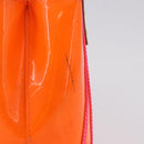 LOUIS VUITTON Monogram Vernis Fluo Reade PM Hand Bag Orange M91905 Auth ka5686-5