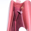CARTIER Must Line Shoulder Bag Leather Bordeaux Gold Auth ka5688-20
