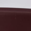 CARTIER Must Line Shoulder Bag Leather Bordeaux Gold Auth ka5688-2