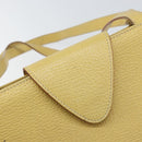 LOEWE Shoulder Bag Leather Yellow Auth ka569-17