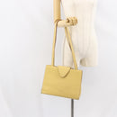 LOEWE Shoulder Bag Leather Yellow Auth ka569-22