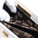 SAINT LAURENT Shoulder Bag Leather Ivory Gold Auth ka5691A-21