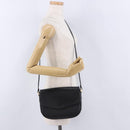 Burberrys Shoulder Bag Leather Black Gold Auth ka5693-24