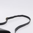 Burberrys Shoulder Bag Leather Black Gold Auth ka5693-8