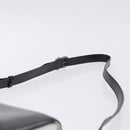 CELINE Shoulder Bag Leather Black White Auth ka5694A-8