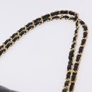 CHANEL Chain Matelasse Shoulder Bag Caviar Skin Black Gold CC Auth ka5697SAM-8