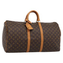 LOUIS VUITTON Monogram Keepall 55 Boston Bag M41424 LV Auth ka5698A-1
