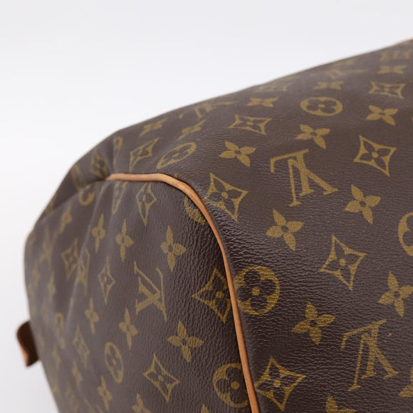 LOUIS VUITTON Monogram Keepall 55 Boston Bag M41424 LV Auth ka5698A